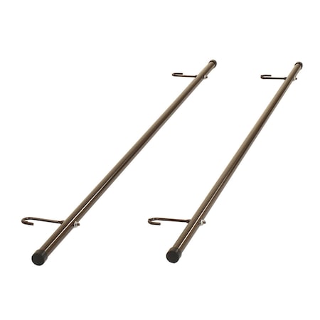 Global Industrial Optional Rods For Coat Rack Kit 2 Rods/Kit 249016